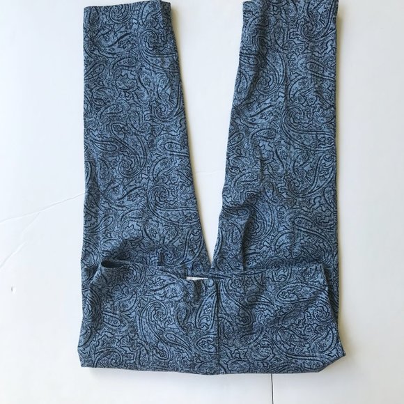 J. Jill Cropped Pants 12 Blue Straight Leg Cotton Blend Casual Front Zip… - Picture 4 of 12